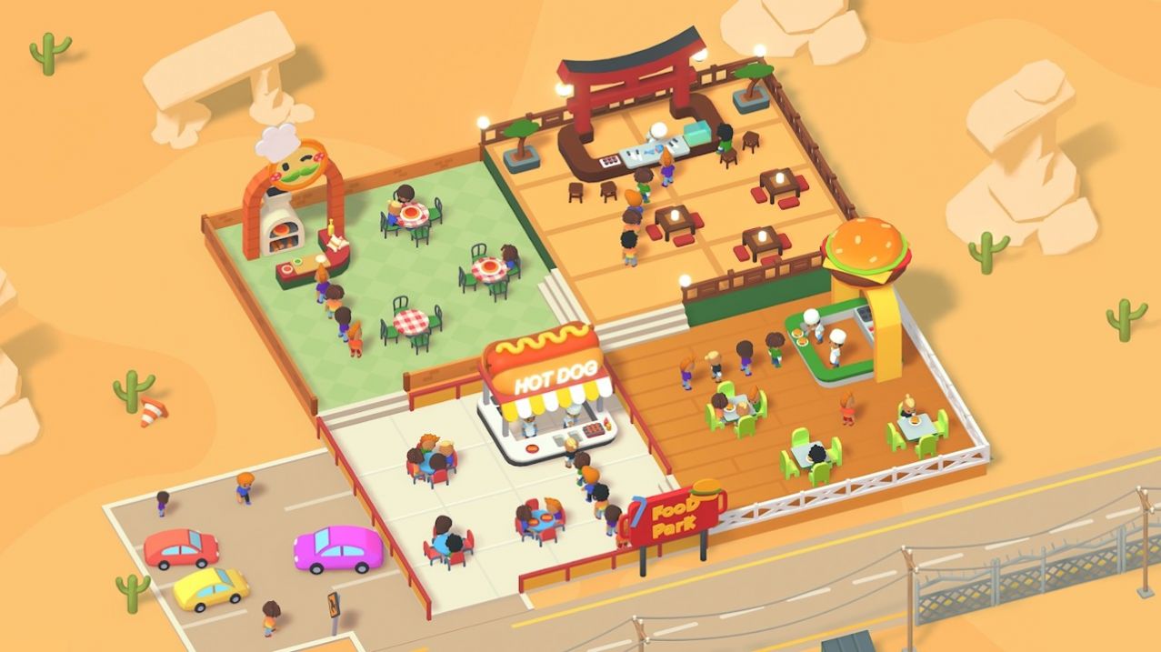 空闲食品公园大亨游戏下载截图1