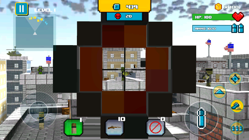 狙击手生存战最新版(American Block Sniper Survival)截图3