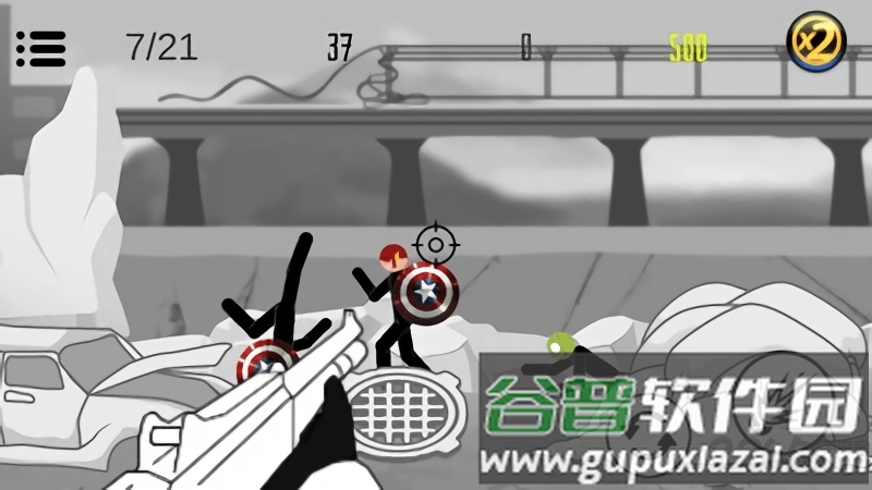 火柴人士兵游戏截图2