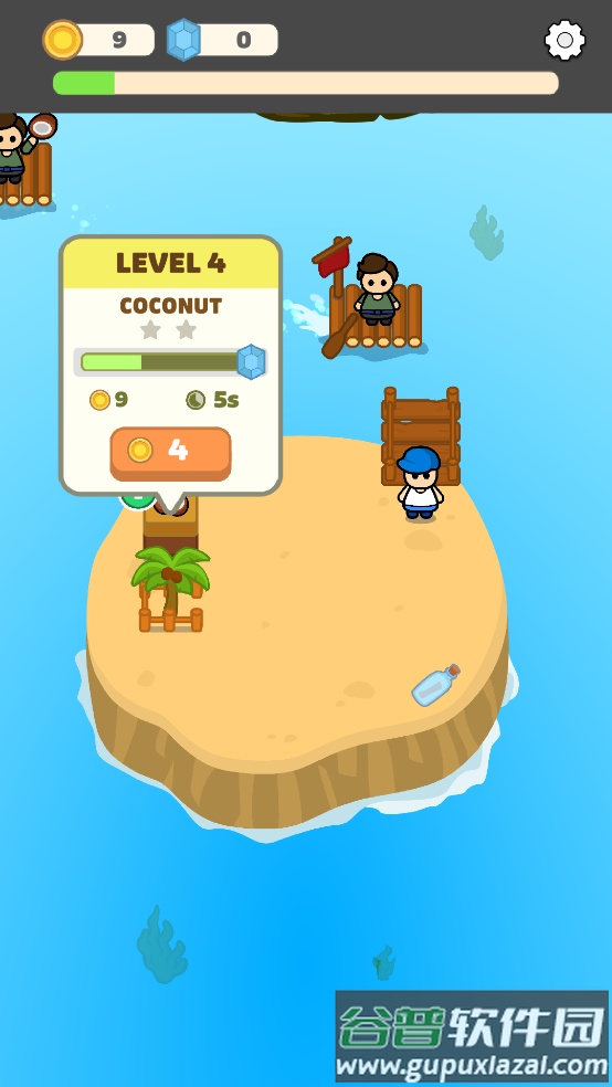 闲置椰子岛小游戏(Idle Coconut Island)截图2