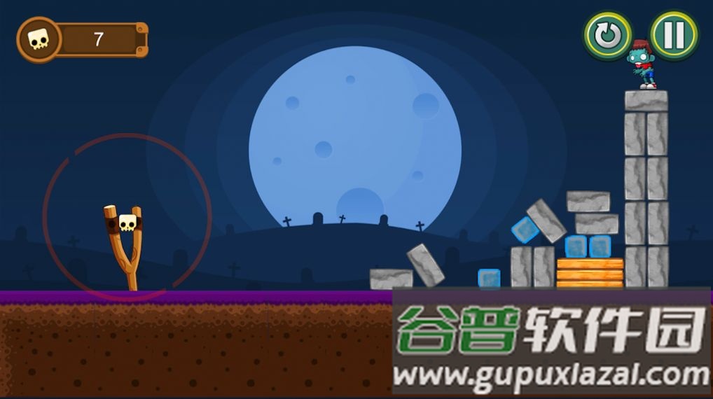 愤怒的投掷手游戏(Angry Zombies throw)截图1