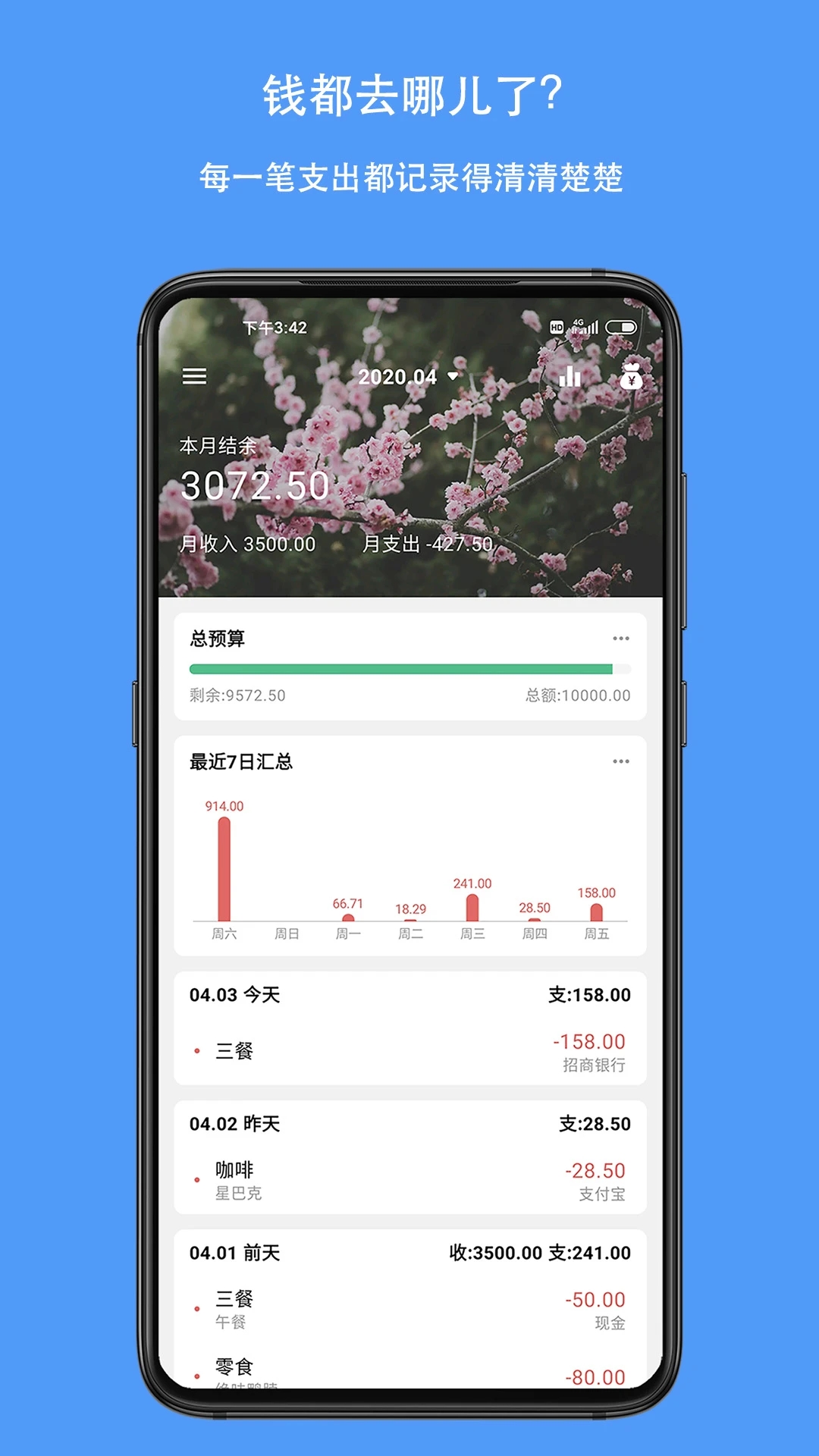 钱迹记账本 截图3