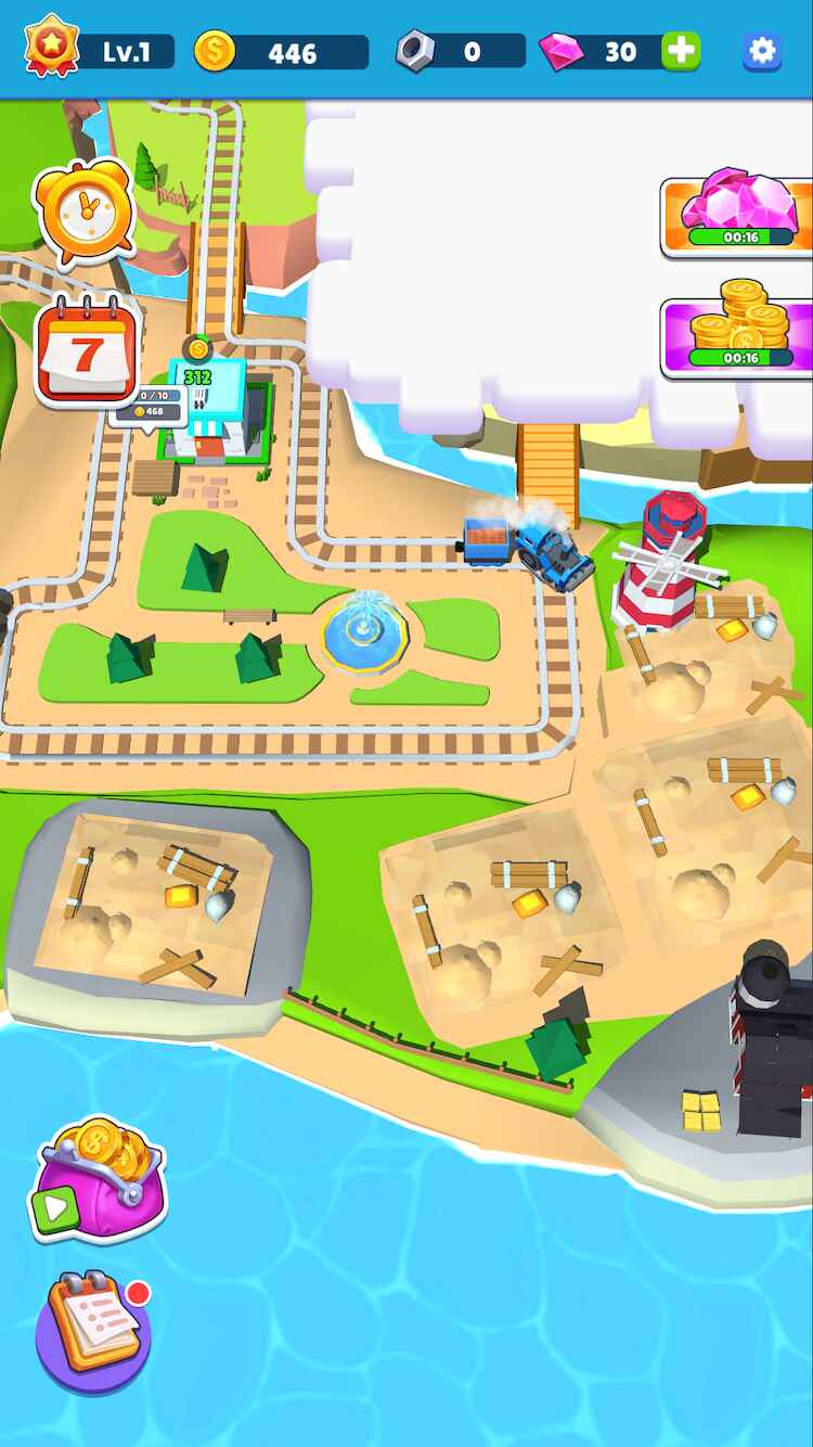 火车小镇免广告版(Train Town-Idle Game)截图2
