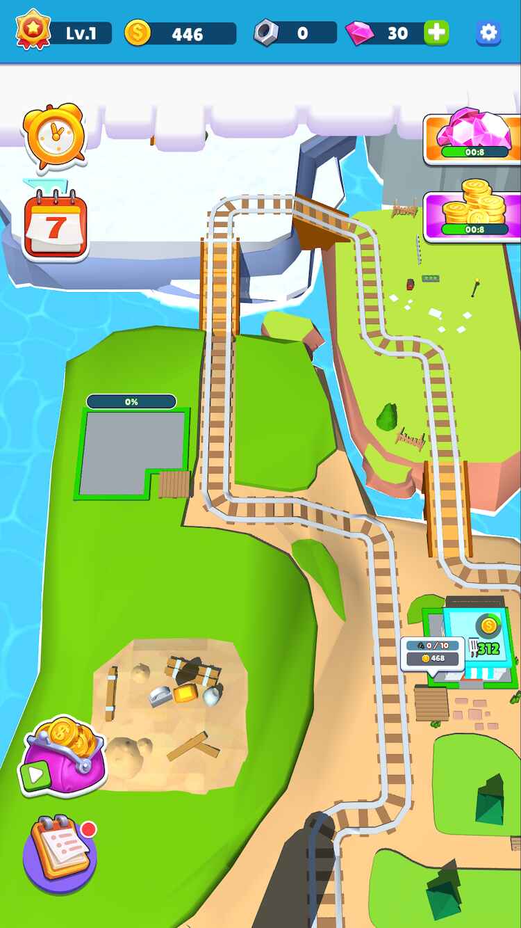 火车小镇免广告版(Train Town-Idle Game)截图3