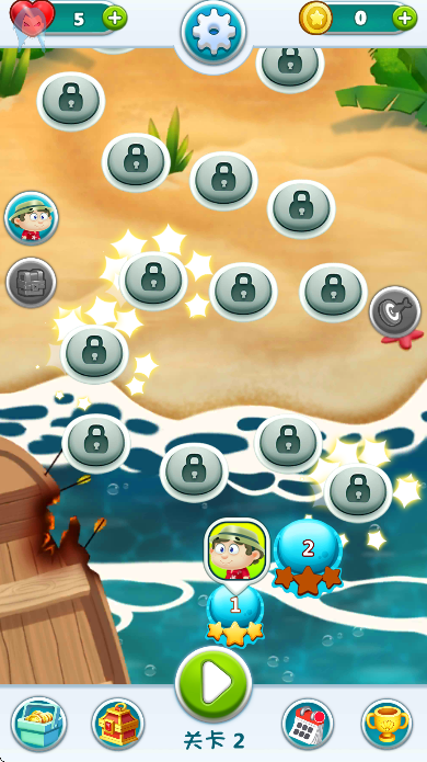 海滩泡泡龙游戏免费下载截图1