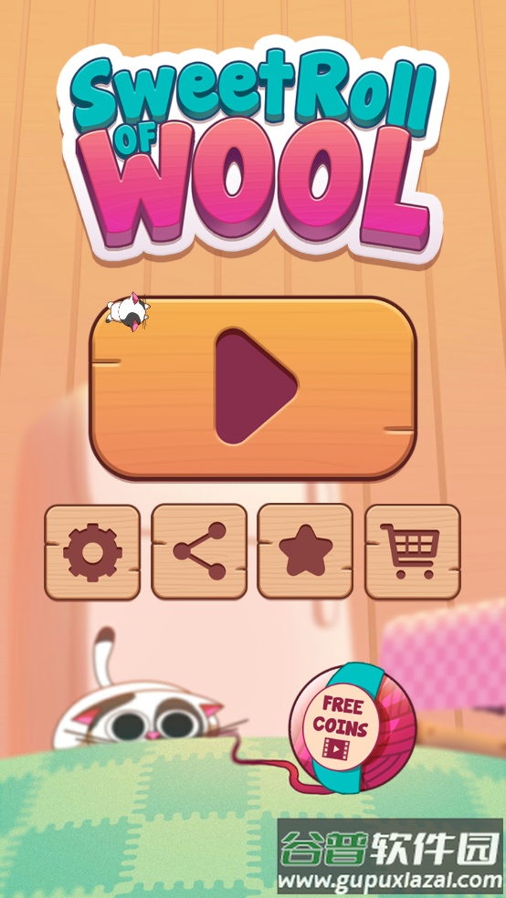 推箱子猫冒险小游戏(Roll of Wool)截图2