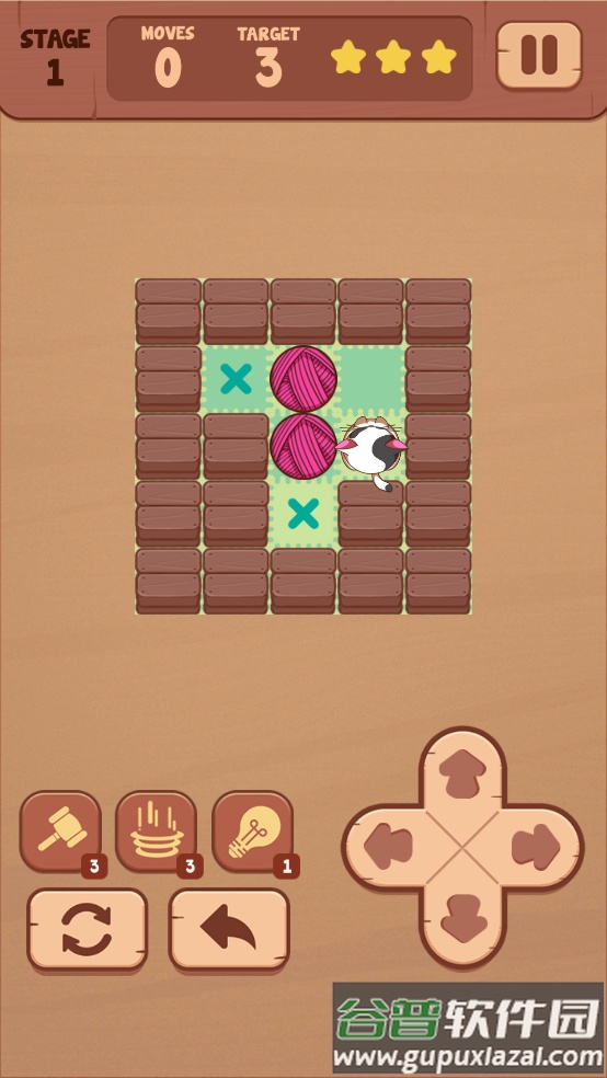 推箱子猫冒险小游戏(Roll of Wool)截图4