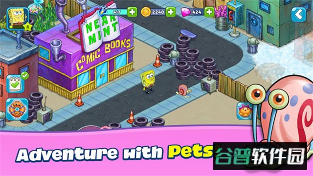 海绵宝宝果酱世界大冒险官方下载(SpongeBob Adventuresz)截图1