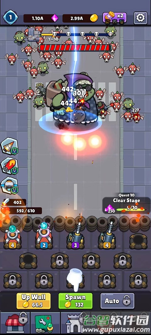 合并僵尸战争游戏(Merge Cannon)截图1