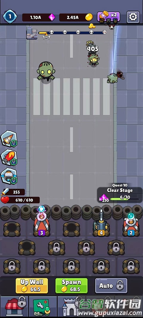 合并僵尸战争游戏(Merge Cannon)截图2