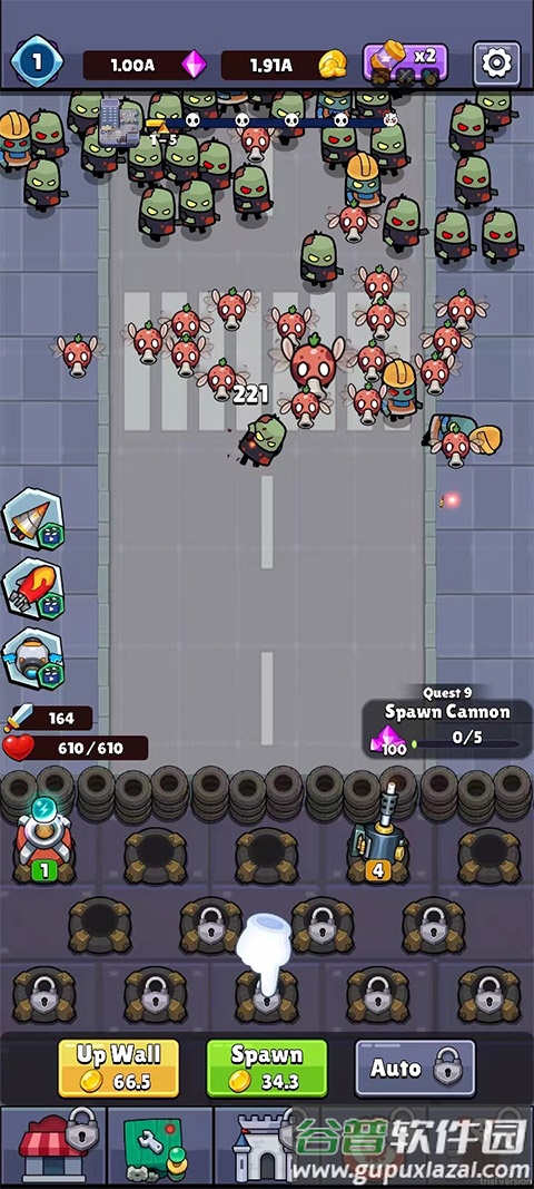 合并僵尸战争游戏(Merge Cannon)截图4