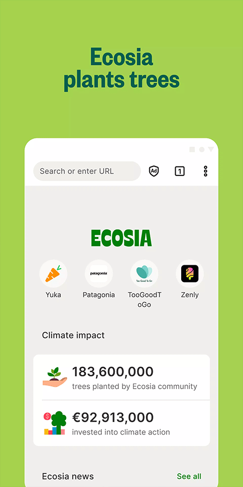 Ecosia搜索引擎截图2