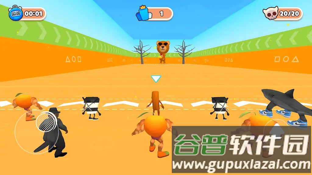 特拉拉拉男子赛跑游戏(Silly Guys Race: Fall & Run)截图3