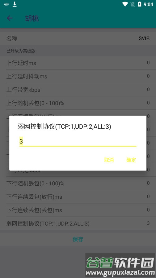 胡桃弱网10.0参数截图1