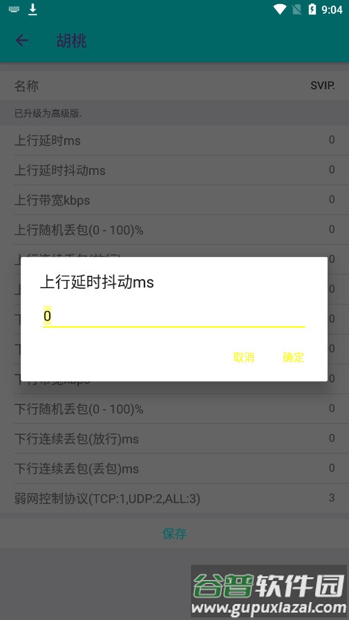 胡桃弱网10.0参数截图2