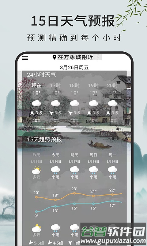 一毫天气预报app截图4