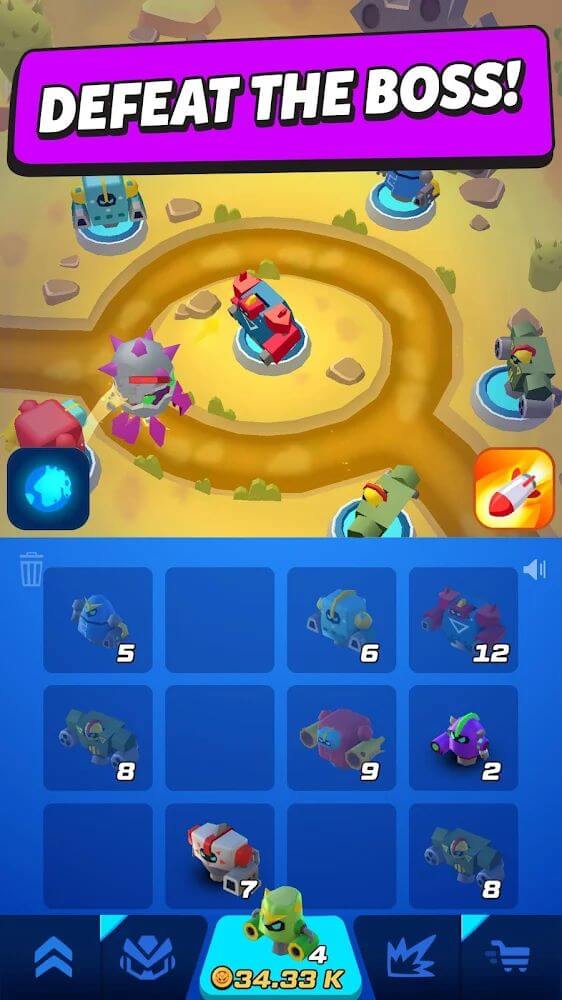 Merge Tower Bots合并塔防机器人最新版截图3