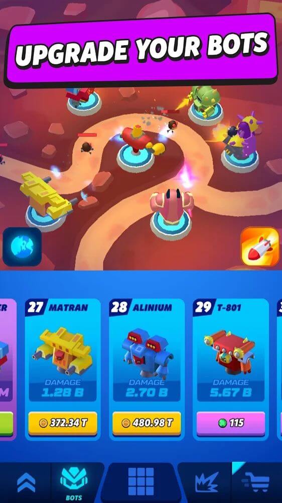Merge Tower Bots合并塔防机器人最新版截图4