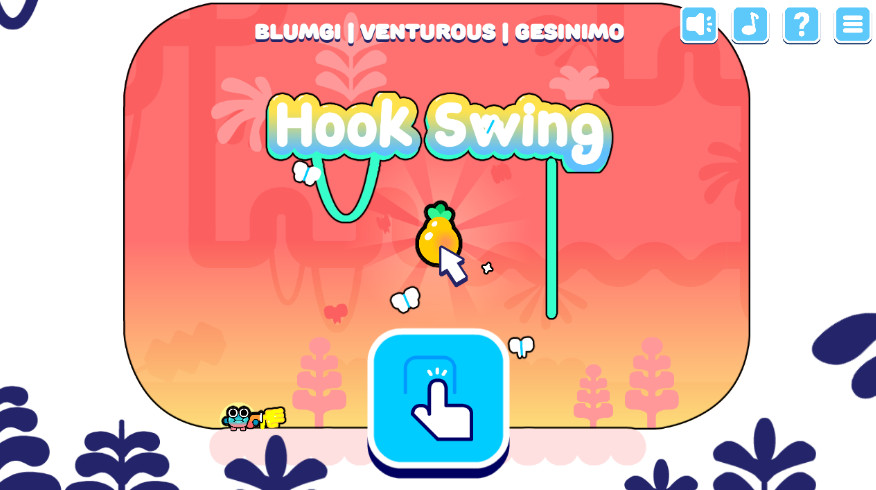 摇摆青蛙hook swing游戏截图1