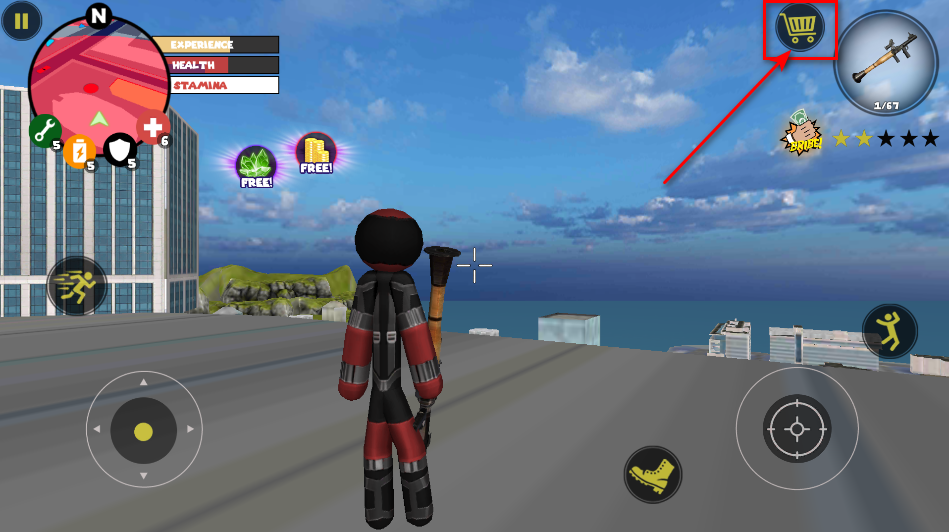 火柴人绳索英雄内置Mod菜单(Stickman Rope Hero)