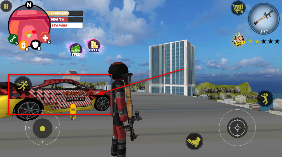 火柴人绳索英雄内置Mod菜单(Stickman Rope Hero)