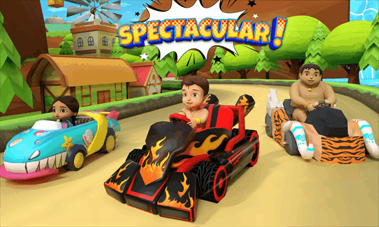 超级卡丁车游戏(Chhota Bheem: Kart Racing)截图1