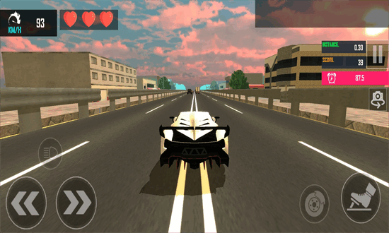 飙车模拟器游戏(Racing in Highway Car)截图1