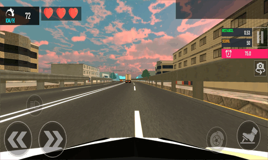 飙车模拟器游戏(Racing in Highway Car)截图2