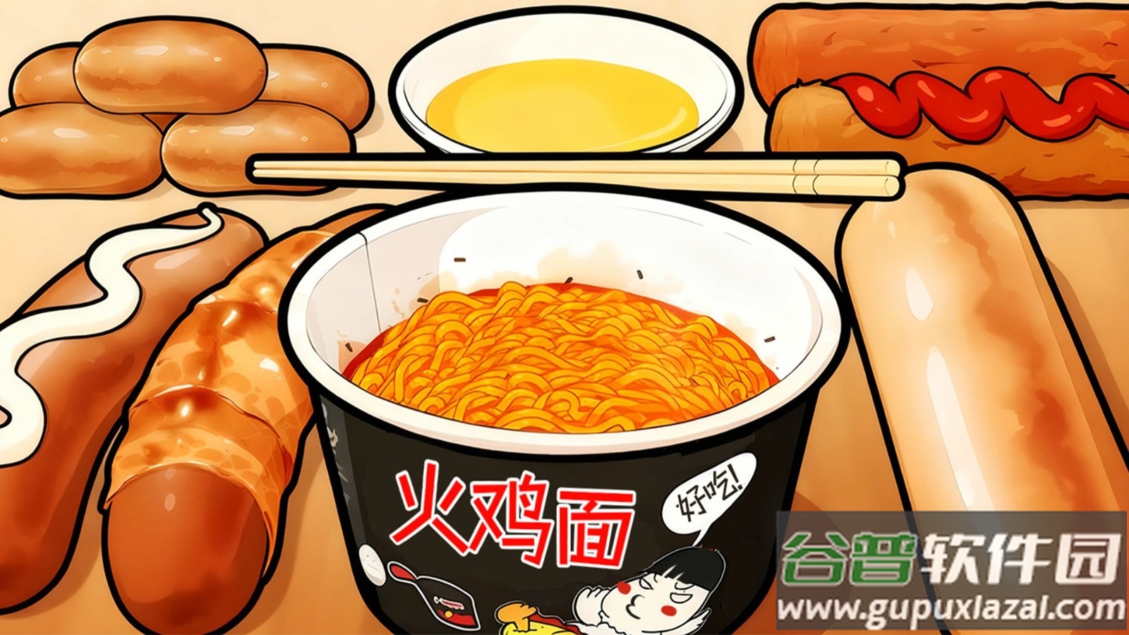 老爱火鸡面游戏截图4