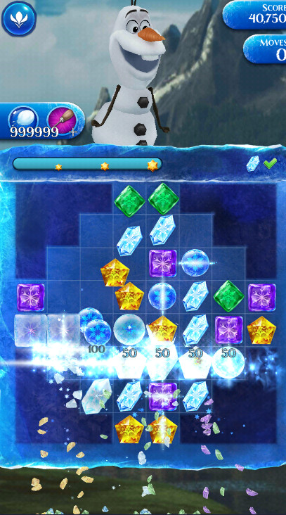 冰雪奇缘冰纷乐(frozen free fall)安卓版截图3