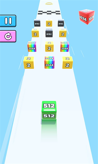 果冻运行2048游戏截图1