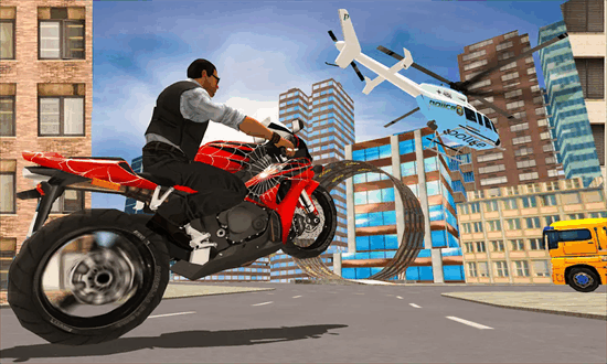 超级特技英雄摩托游戏(Super Stunt Hero Bike Simulator 3D)截图1