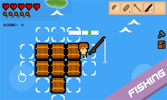 木筏求生2d版手机版(Stranded On A Raft)截图1