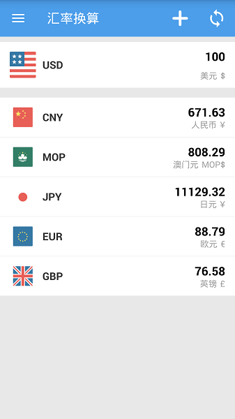 汇率换算软件截图2
