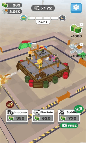 堡垒卫士手机版(Defend City Merge Shoot Idle)截图1