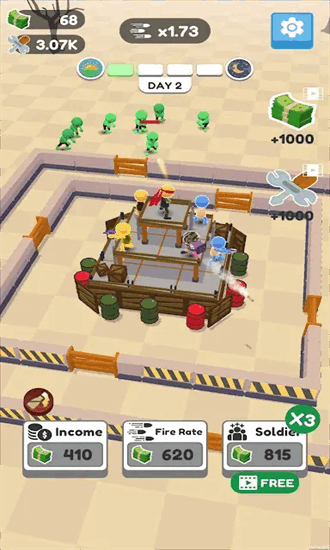 堡垒卫士手机版(Defend City Merge Shoot Idle)截图3
