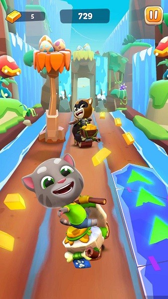 汤姆猫时光快跑最新版本(Talking Tom Time Rush)截图1
