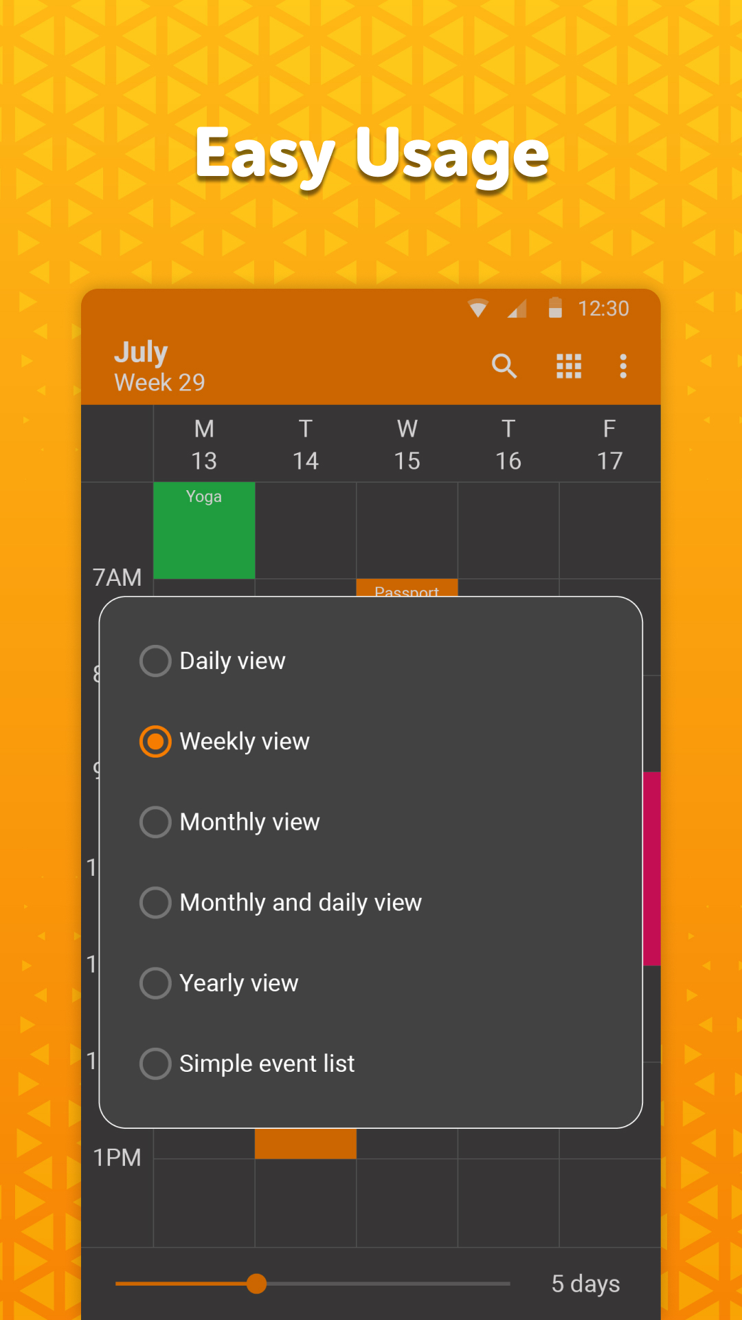 simple calendar安卓版(日历)截图3