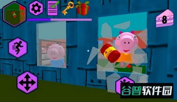 小猪邻居家庭逃生奥比屋3d游戏截图1