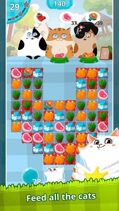 猫天使一排三个游戏截图2
