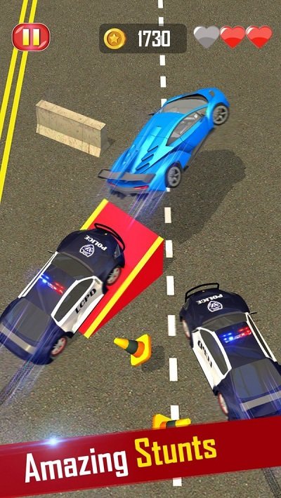 警车追逐大师3d中文版截图1