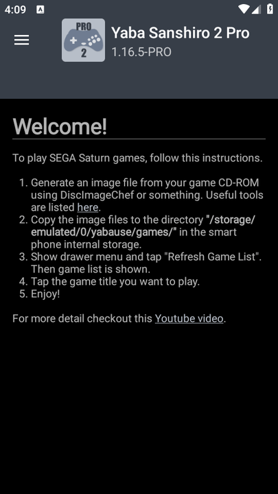 ss土星模拟器安卓最新版(Yaba Sanshiro 2 Pro)截图2