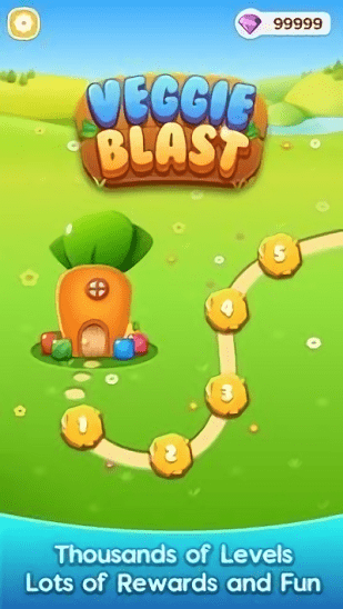 蔬菜爆炸游戏(veggie blast)截图2