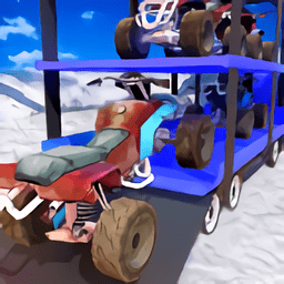 雪上运输卡车3d游戏(Snowmobile Truck Transport)v1.0