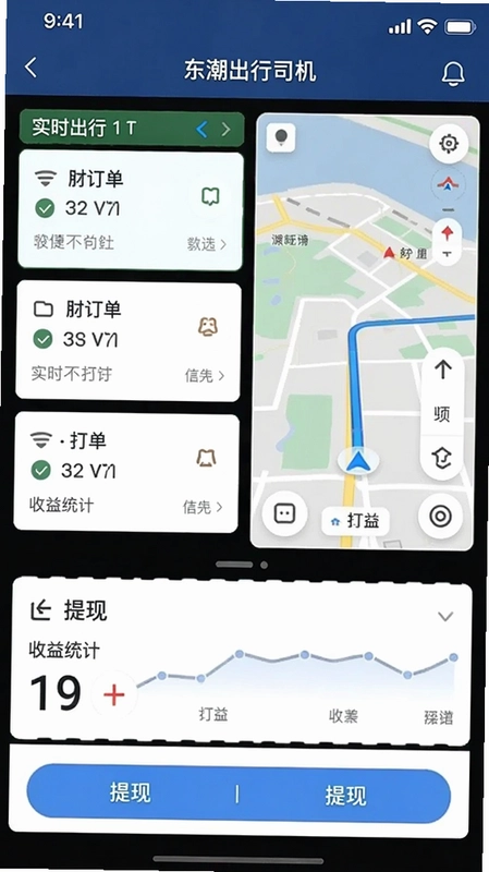 东潮出行司机端app新版