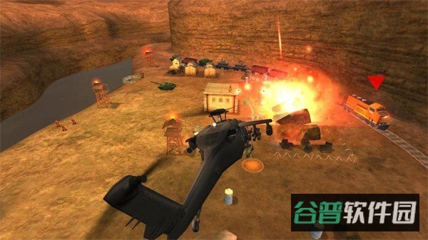 炮艇战3D直升机截图2