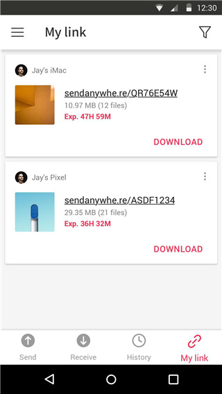 Send Anywhere手机版(文件传输)截图5