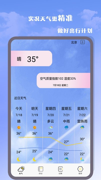 我的天气预报app截图2